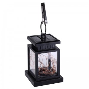 Lanterne Solar Power Twinkle LED Bougie Solaire Solaire Éclairage extérieur Jardin Cuivre Jaune Jaune Embry-arbre Suspending