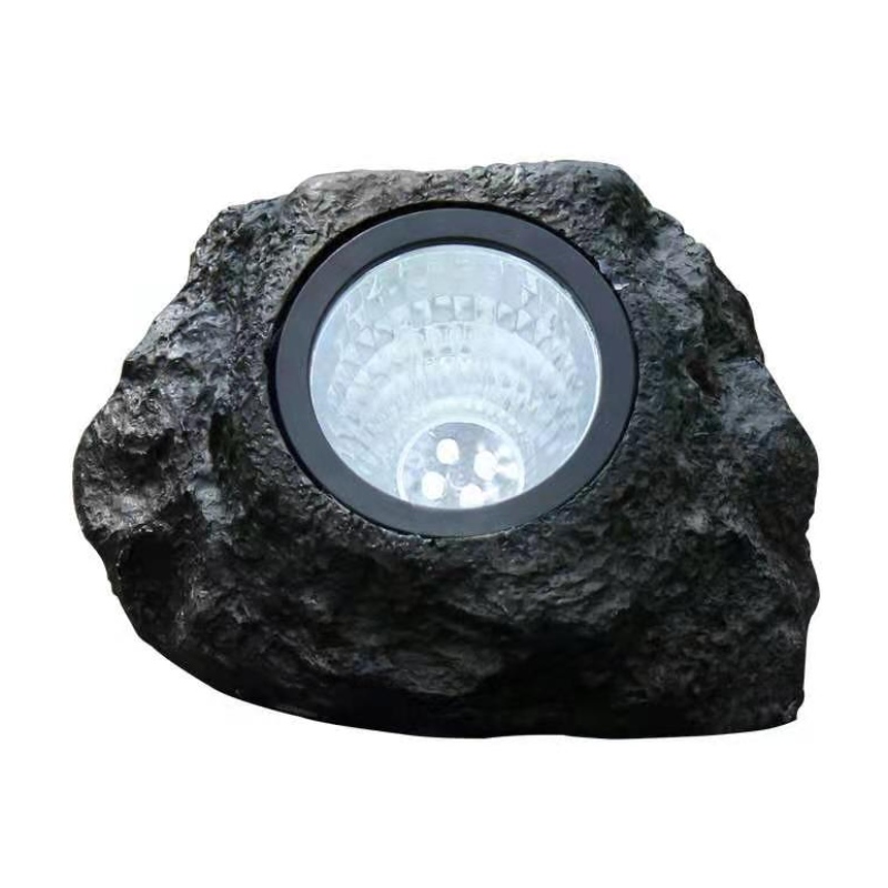 Lampe rocheuse à LED extérieure 4 LED Paysage solaire Pierre Jardin Light